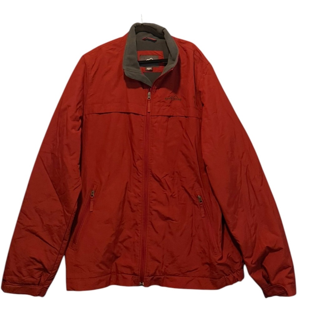 Eddie Bauer Men's Fleece Lined WeatherEdge Utility Jacket Red XXLT Big & Tall